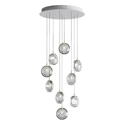 Bomma designová závěsná svítidla designová závěsná svítidla Lens Chandelier Round 9