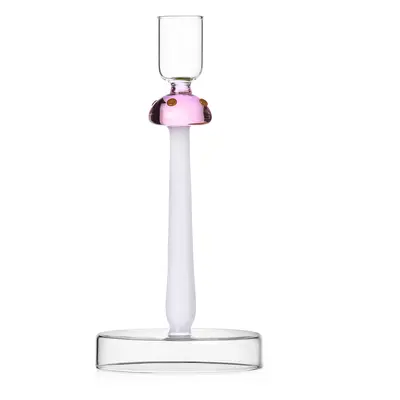 Ichendorf Milano designové svícny Alice Candle Holder Pink Mushroom with Red Dots