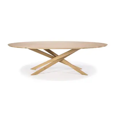 Ethnicraft jídelní stoly Mikado Dining Table Oval (267 x 138 cm)