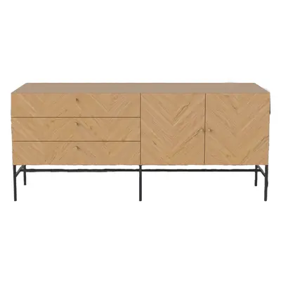 Výprodej Bolia designové komody Luxe Sideboard - dub přírodní, mosazné úchytky