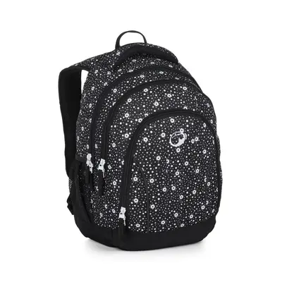 Bagmaster SUPERNOVA 24 A studentský batoh – černo-bílý