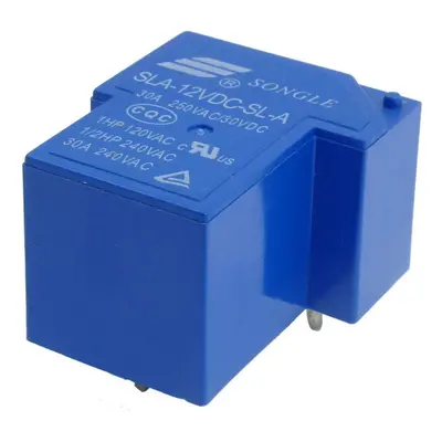 Relé SLA-12VDC-SL-A, 12V DC/250V AC 30A 5-pin