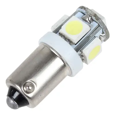 BAX9S, LED 5x 5050 SMD, 6V - Bílá