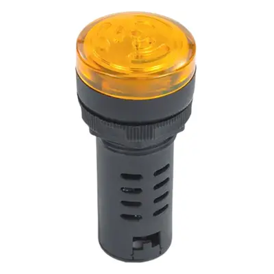 LED kontrolka s bzučákem AD16-22SM, IP65 pro průměr otvoru 22mm Žlutá 24V AC/DC