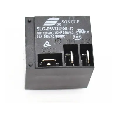 Relé SLC-05VDC-SL-C, 5V DC/250V AC 30A, 5-pin