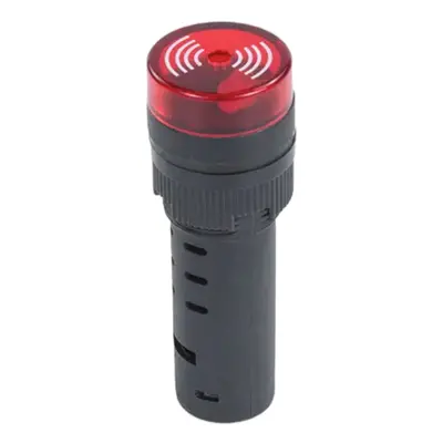 LED kontrolka s bzučákem AD16-16SM, pro průměr otvoru 16mm Červená 12 V AC/DC