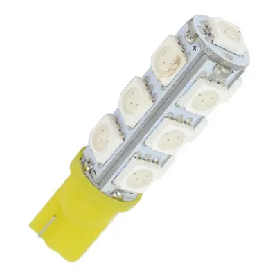 LED 13x 5050 SMD patice T10, W5W - Žlutá