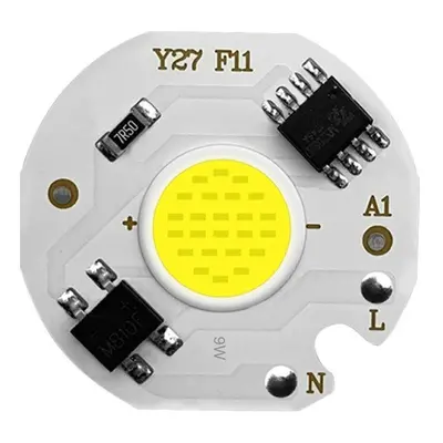 COB LED Dioda 5W, AC 220-240V, 580lm Modrá