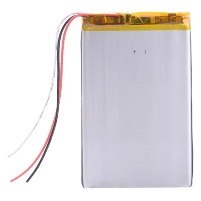 Li-Pol baterie 3000mAh, 3.7V, 605080, 3 vodiče