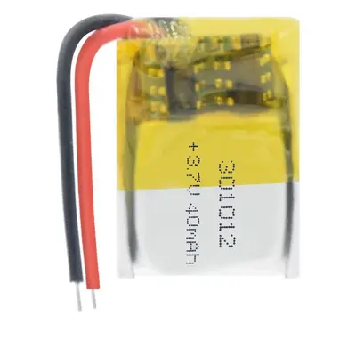 Li-Pol baterie 40mAh, 3.7V, 301012