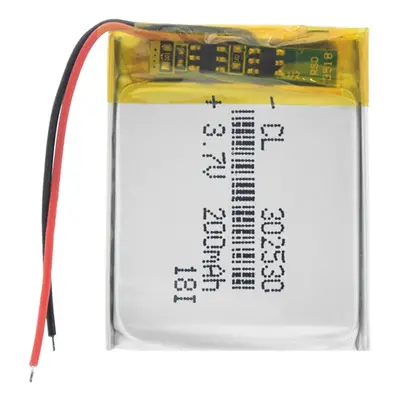 Li-Pol baterie 200mAh, 3.7V, 302530