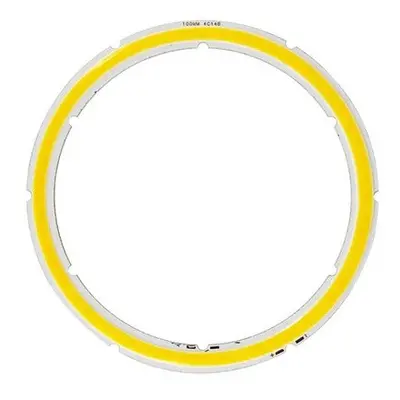 COB LED Dioda ⌀100mm, 10W, Teplá bílá