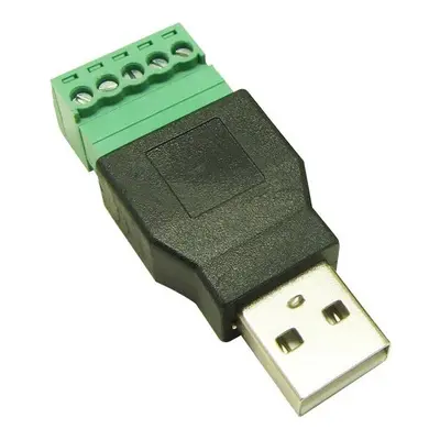 Konektor USB 2.0, samec, šroubovací