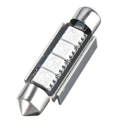 LED 4x 5050 SMD SUFIT Hlinikové chlazení, CANBUS - 42mm, Modrá