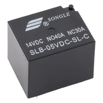 Relé SLB-05VDC-SL-C, 5V DC/14V DC NC-30A, NO-40A