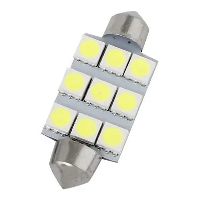 LED 9x 5050 SMD SUFIT - 41mm, Bílá