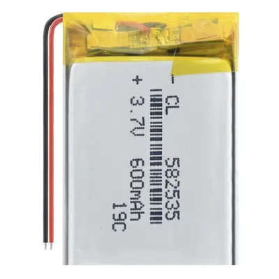 Li-Pol baterie 600mAh, 3.7V, 582535