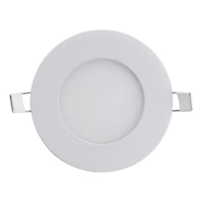 LED podhledové svítidlo do sadrokartonu kruhové 6W, teplá bílá 3000K, 120°