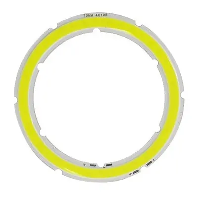 COB LED Dioda ⌀70mm, 7W, Bílá