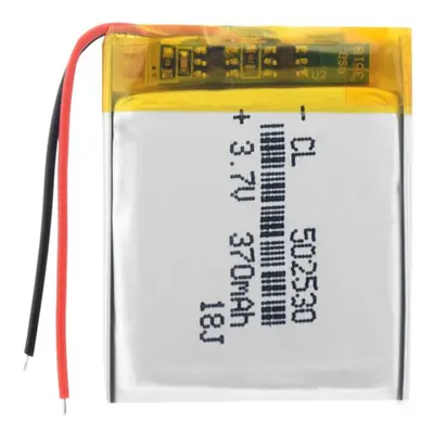 Li-Pol baterie 370mAh, 3.7V, 502530