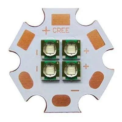 LED Dioda Cree XPE XP-E 12W PCB, 6V, Zelená 530-535nm