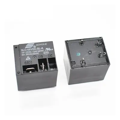 Relé SLC-05VDC-SL-A, 5V DC/250V AC 30A, 4-pin