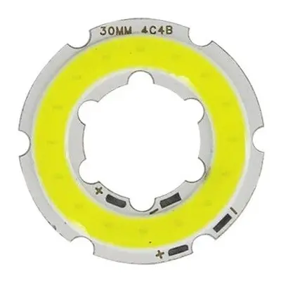 COB LED Dioda ⌀30mm, 3W, Bílá