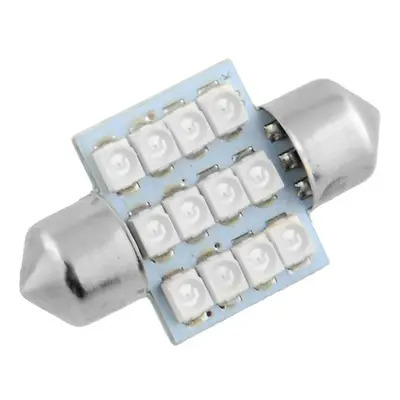 LED 12x 3528 SMD SUFIT - 31mm, Modrá