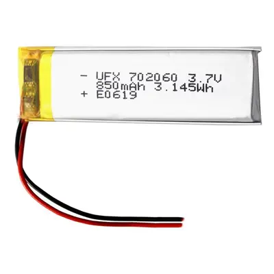 Li-Pol baterie 900mAh, 3.7V, 702060