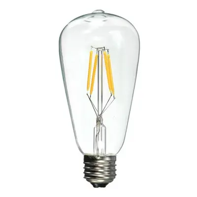 LED žárovka AMPST64 Filament, E27 4W, teplá bílá