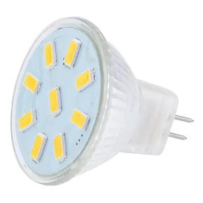 LED žárovka MR11 9x 5730 2W, 220lm, 120°, teplá bílá