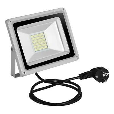 Voděodolný LED reflektor, 30w, IP65, bílá