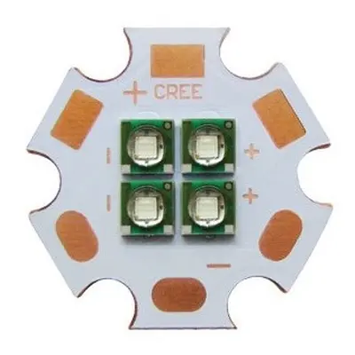 LED Dioda Cree XPE XP-E 12W PCB, 12V, Modrá 475-480nm