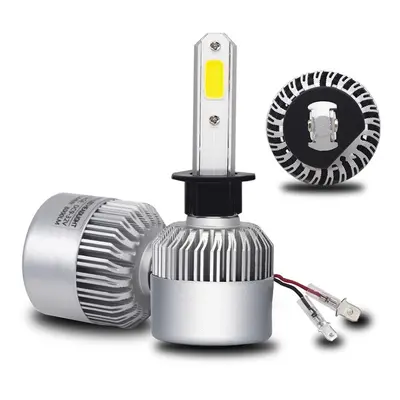 Sada LED autožárovek s paticí H1, COB LED, 4000lm, 12V, 24V - Bílá, 6500K