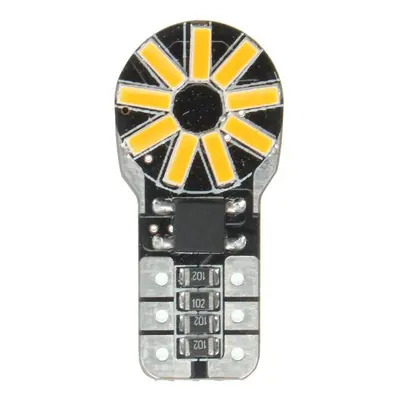 LED 18x 3014 SMD patice T10, W5W - Žlutá