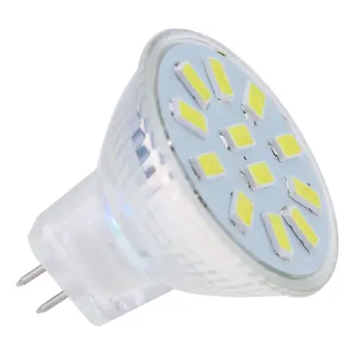 LED žárovka MR11 12x 5730 3W, 320lm, 120°, přírodní bílá