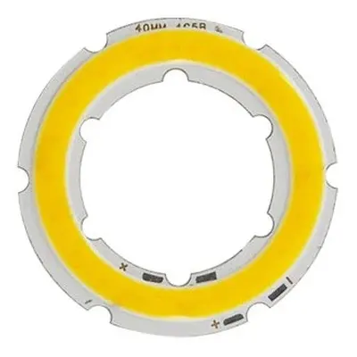 COB LED Dioda ⌀40mm, 4W, Teplá bílá