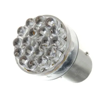 BA15S, 24x LED, 12V - Bílá