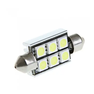 LED 6x 5050 SMD SUFIT Hliníkové chlazení, CANBUS - 39mm, Bílá