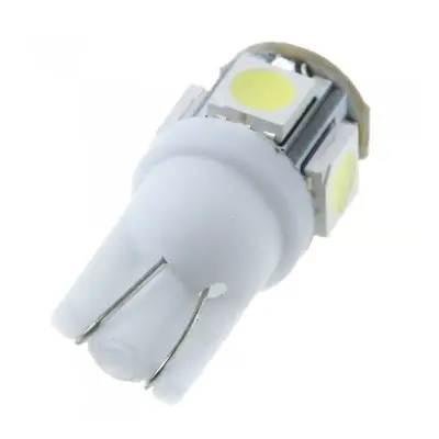 LED 5x 5050 SMD patice T10, W5W - Bílá