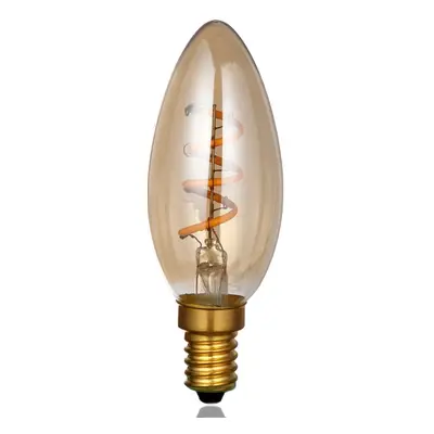 Designová retro žárovka LED Edison O2 svíčková 3W, patice E14