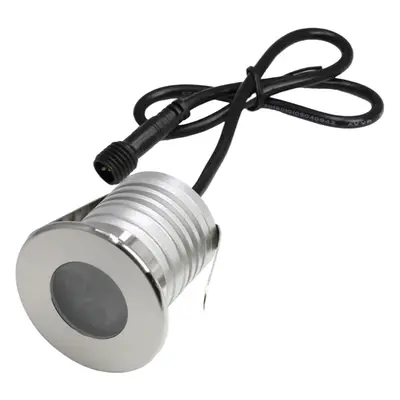 Vodotěsné LED mini podhledové svítidlo 3W, nerezové Bílá