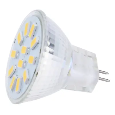 LED žárovka MR11 12x 5730 3W, 320lm, 120°, teplá bílá