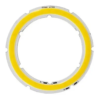 COB LED Dioda ⌀70mm, 7W, Teplá bílá