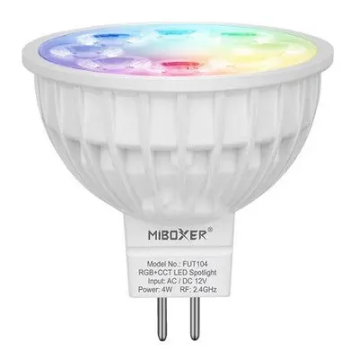 MiBoxer LED žárovka MR16 ovládaná přes 2,4Ghz, RGB + CCT