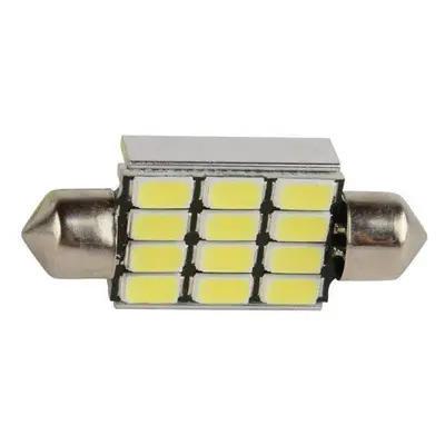 LED 12x 5630 SMD SUFIT Hlinikové chlazení, CANBUS - 39mm, Bílá