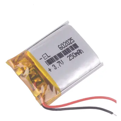 Li-Pol baterie 250mAh, 3.7V, 602025