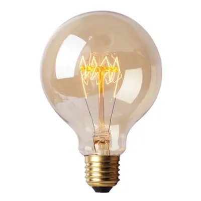 Designová retro žárovka Edison O8 40W průměr 80mm, patice E27