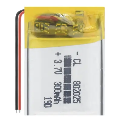 Li-Pol baterie 300mAh, 3.7V, 802025