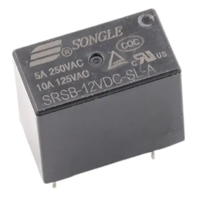 Relé SRSB-12VDC-SL-A, 12V DC/250V AC 5A